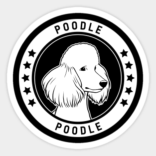 Poodle Fan Gift Sticker